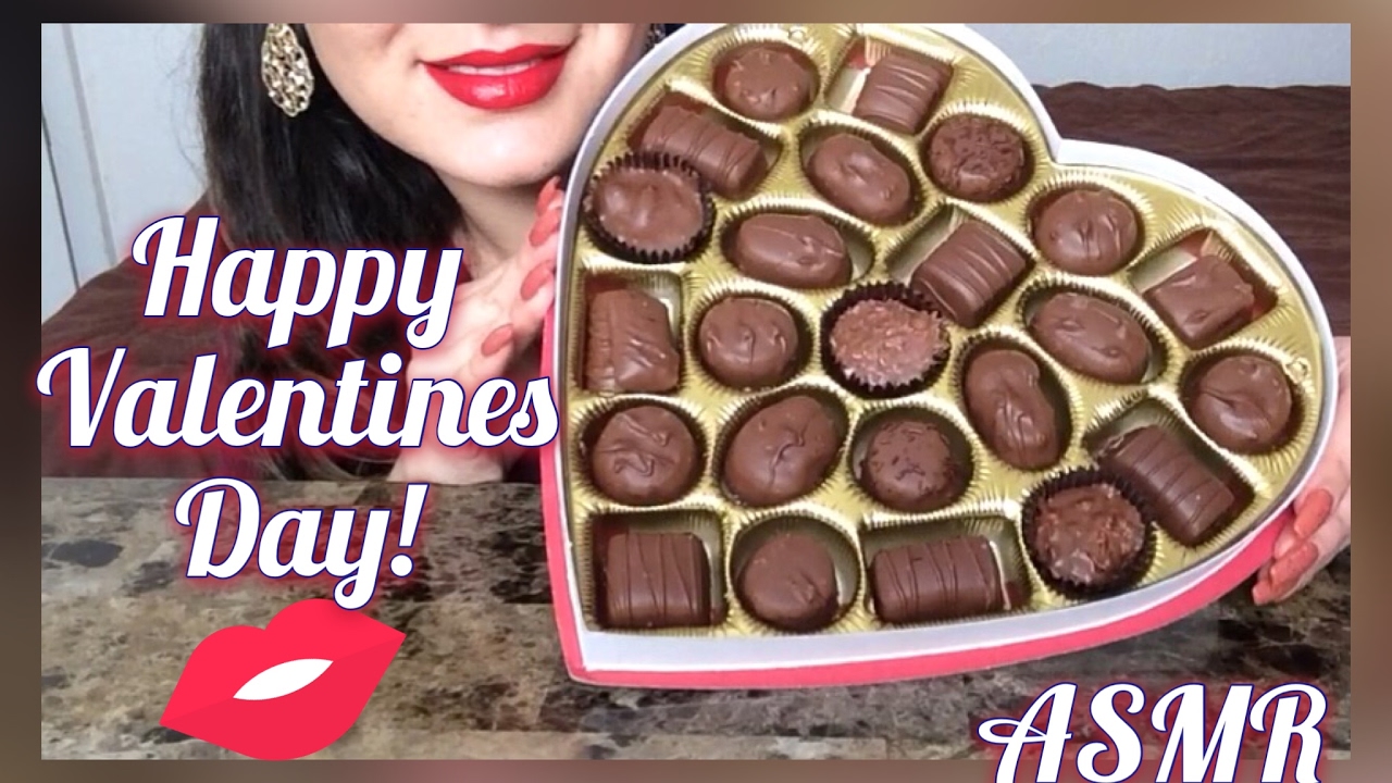ASMR Happy Valentines day Chocolates (Whispering) | Eating Show