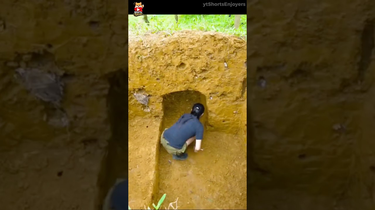 She Built This Underground Shelter Alone… Would You?