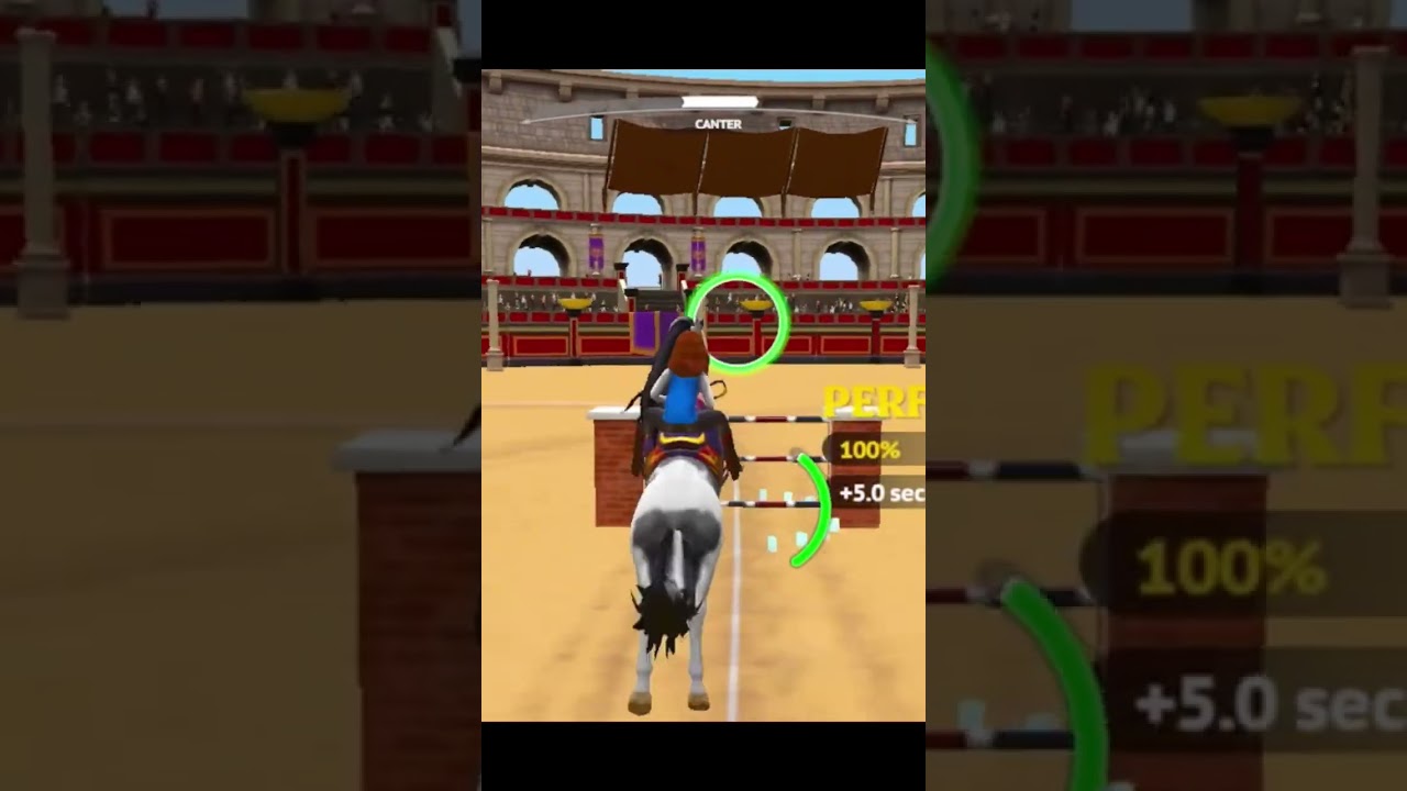 Quick run through of a jumping course in 