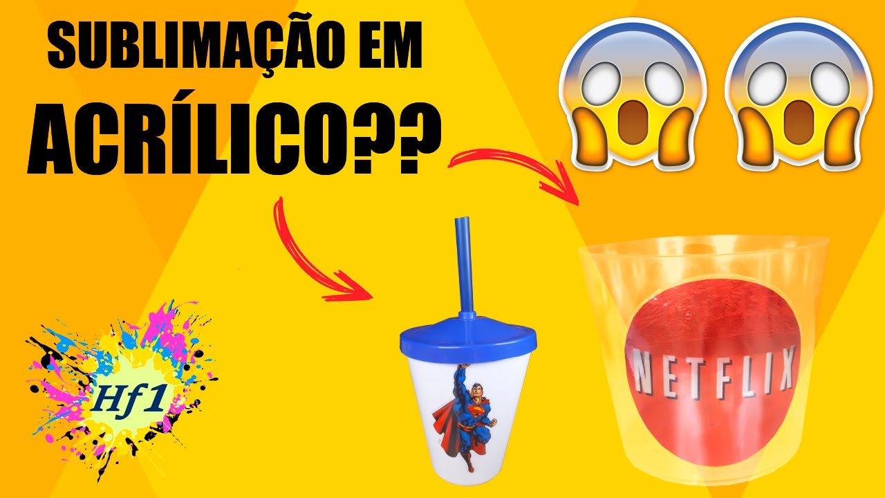SUBLIMAÇÃO EM ACRÍLICO? CONHEÇA O VINIL SUBLIMÁTICO l HF1