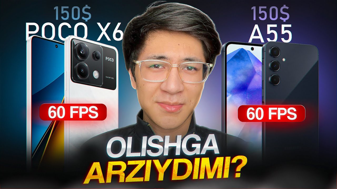 Judayam arzonga kuchli telefonlar! Samsung A55 va Poco X6 olishga arziydimi? 