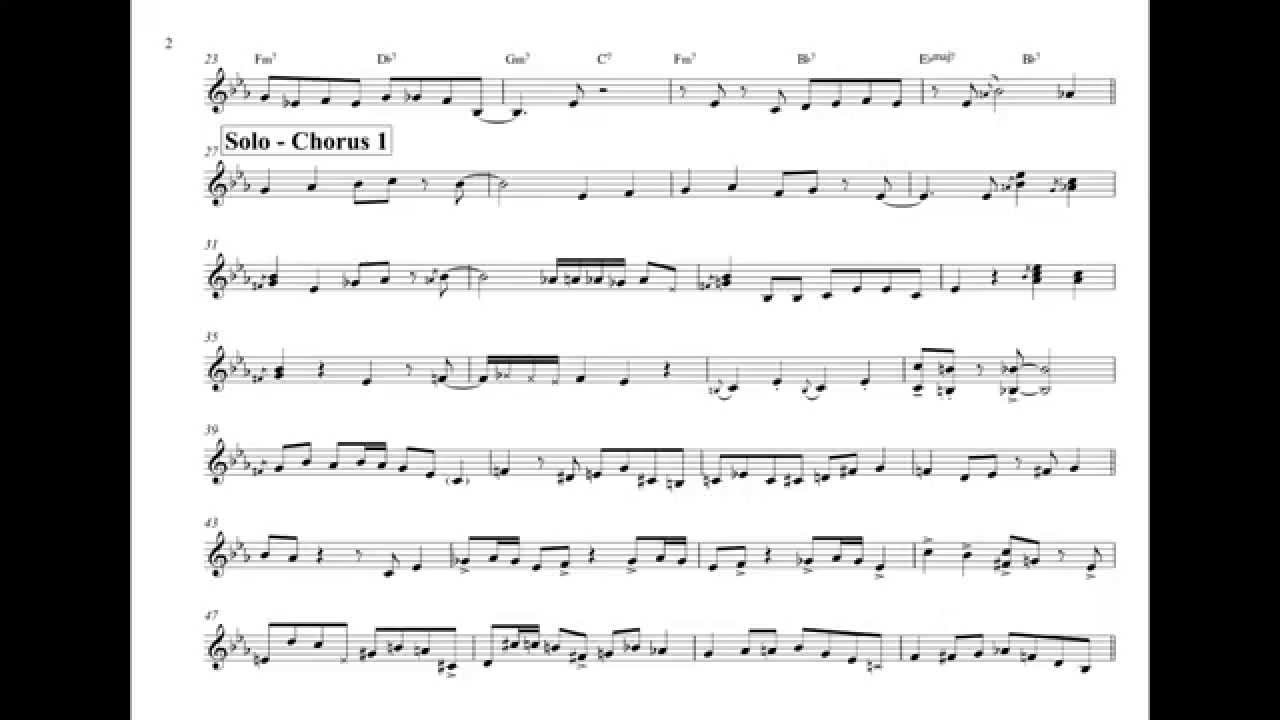 Bellarosa // Benny Green's Solo Transcription