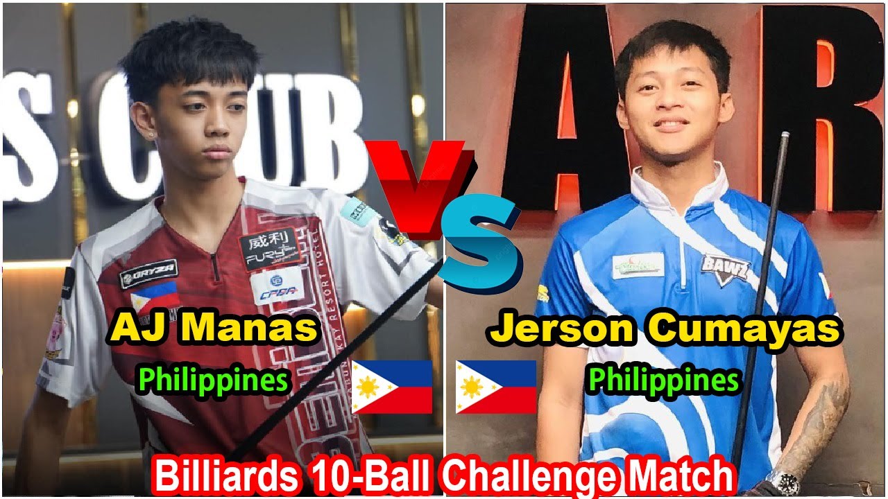 AJ Manas VS Jerson Cumayas | Billiards 10-Ball Challenge Match - Race to 16