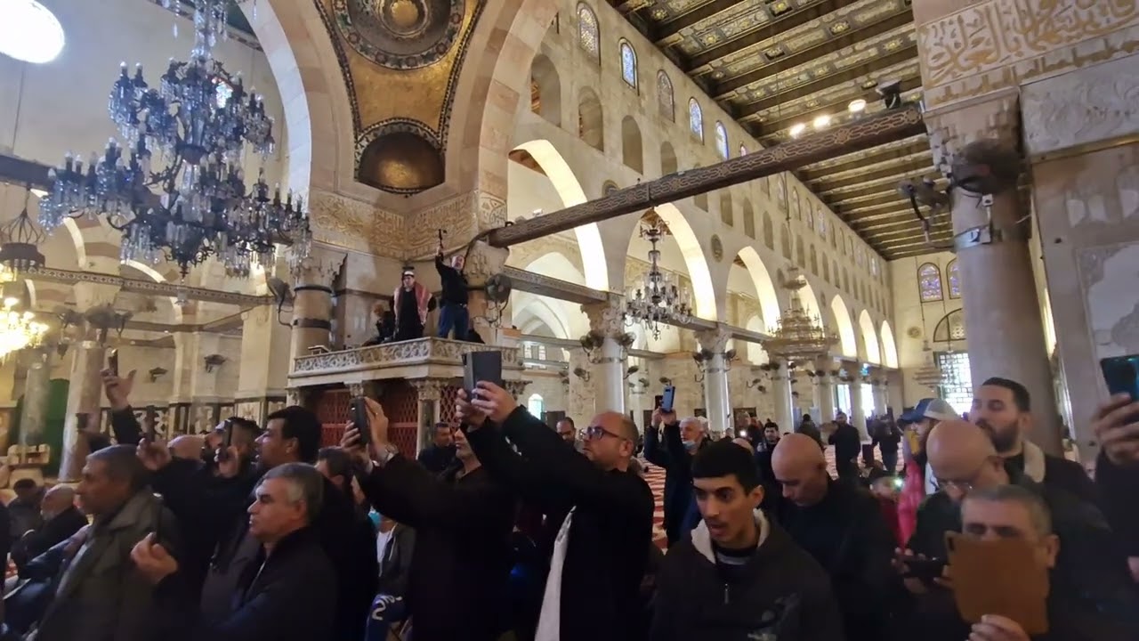 Al Isra Wal Meraj Gathering | Masjid Al Aqsa, Al Quds | 28 Feb 2022 | Recital of Qasida