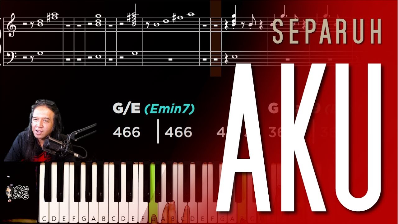 SEPARUH AKU Noah tutorial piano