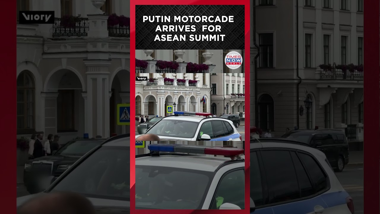 WATCH: Putin's Motorcade Rolls At Kazan As Russia-ASEAN Summit Begins! | Times Now World