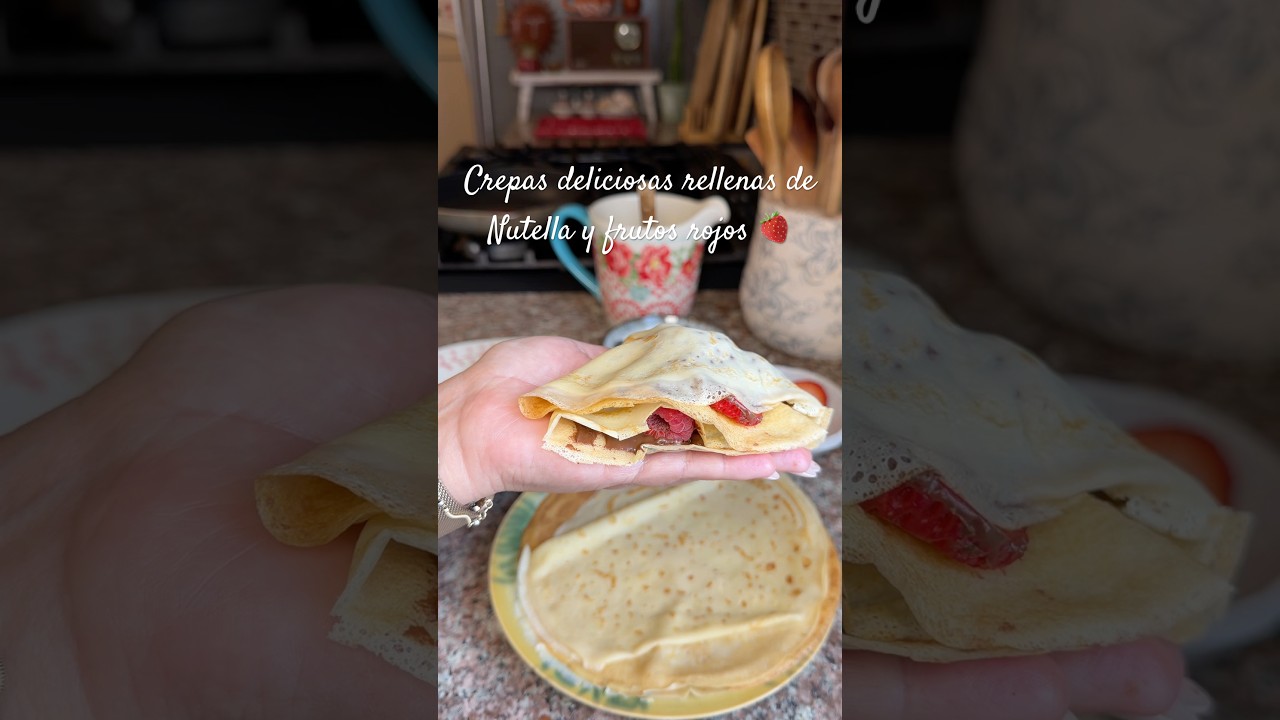 Est&aacute;s crepas quedan deliciosas tengo la receta en mi perfil #shorts #recetasfaciles #subscribe  ✨