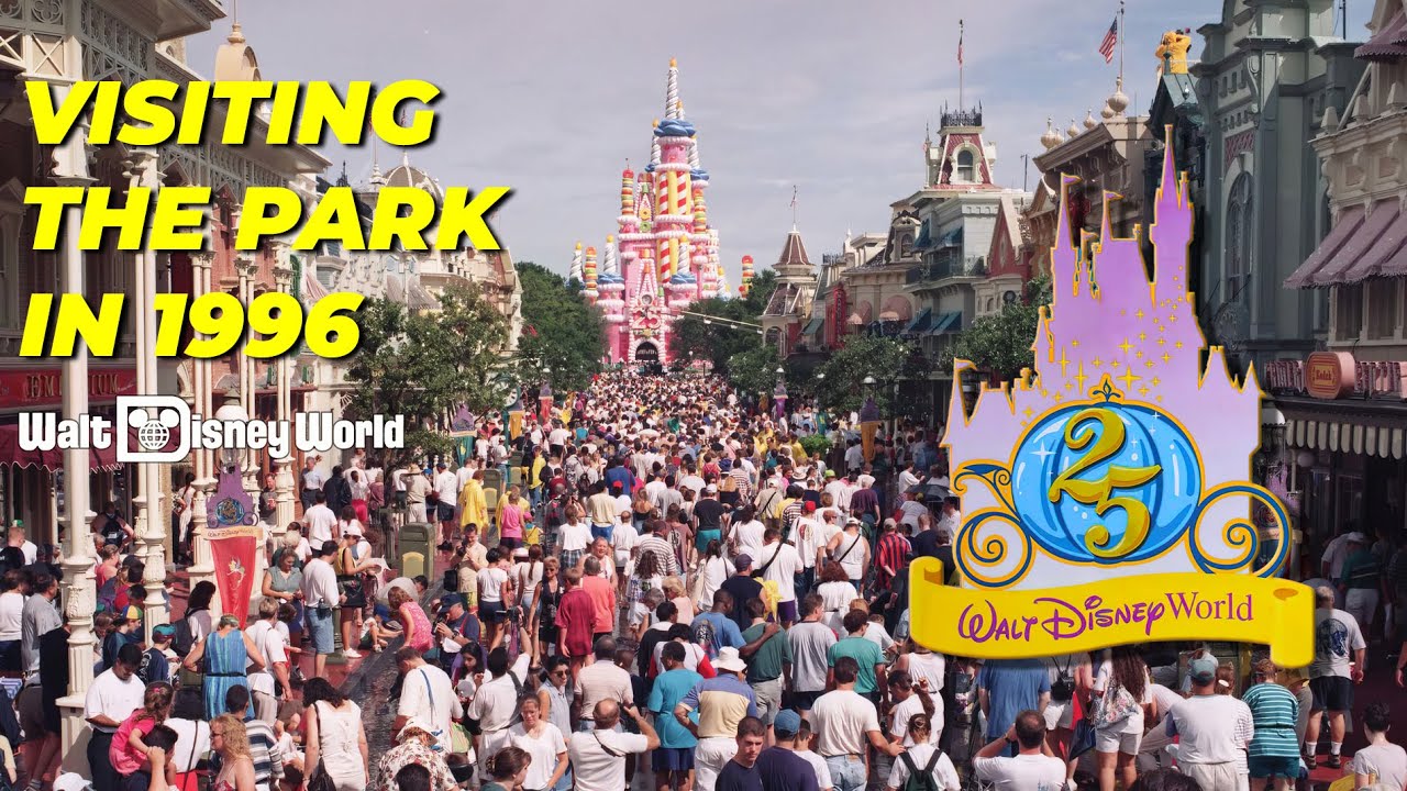 Restored Home Movie: Visiting Magic Kingdom Walt Disney World Florida in 1996 (HD 50FPS)