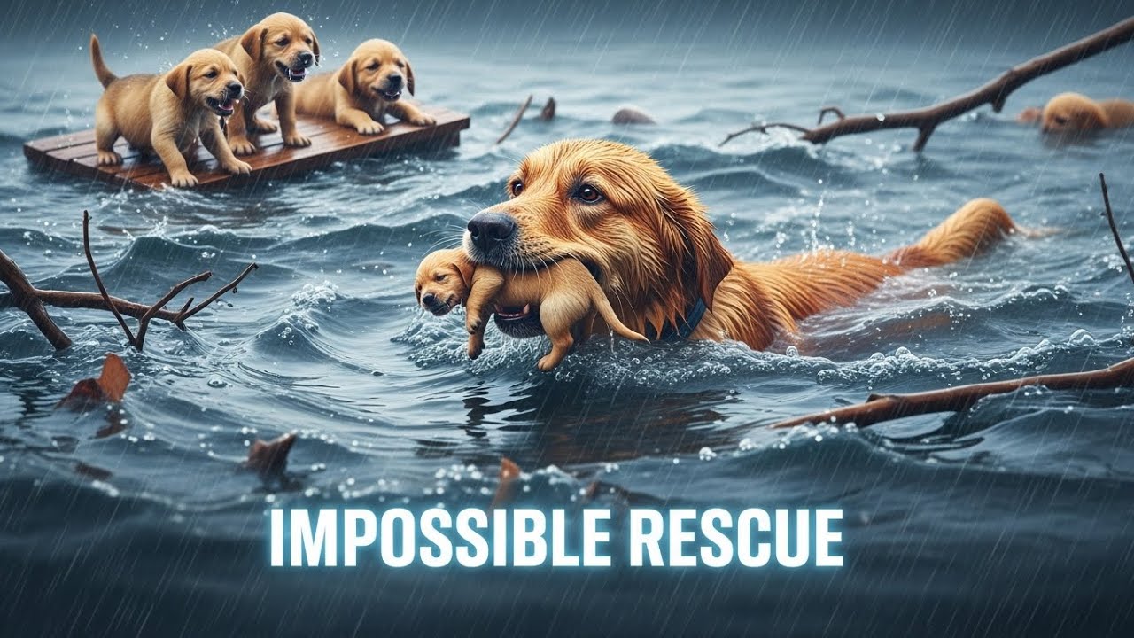 😭🐶 Mother Dog&rsquo;s IMPOSSIBLE Water Rescue 🌊💔 Will Break Your Heart!