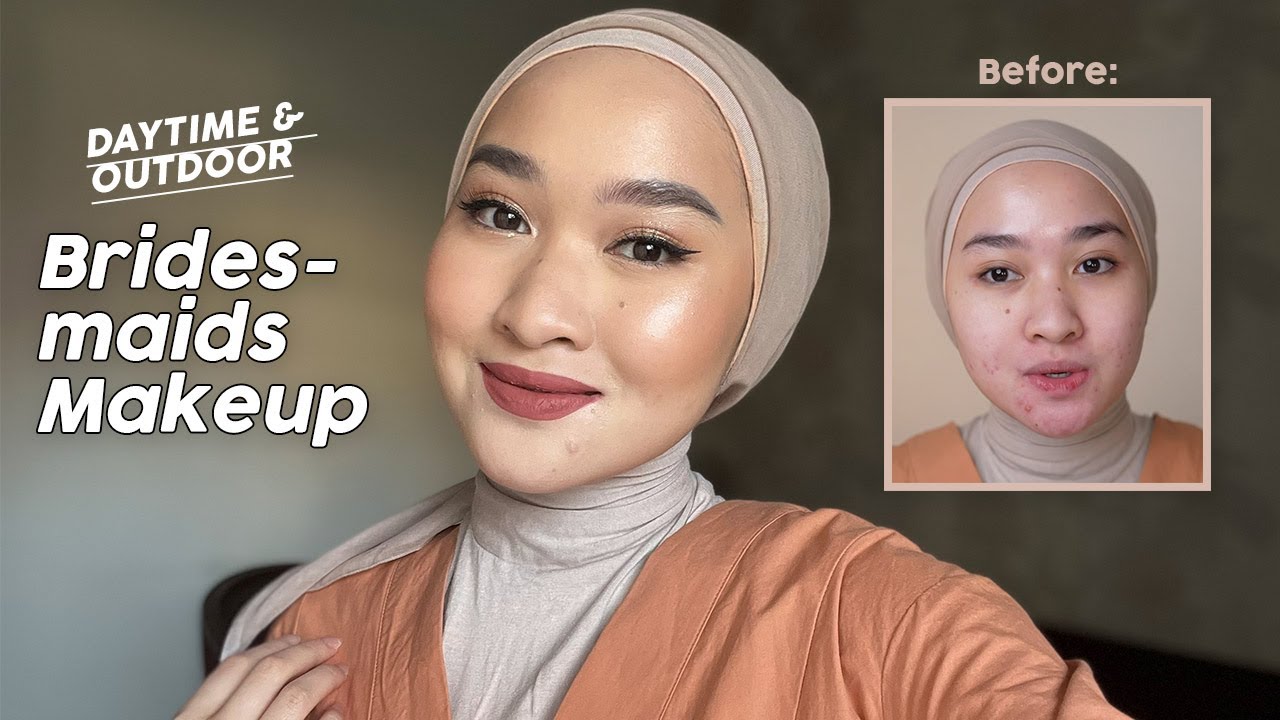 BRIDESMAIDS MAKEUP TUTORIAL DAYTIME & OUTDOOR WEDDING ! | Kiara Leswara