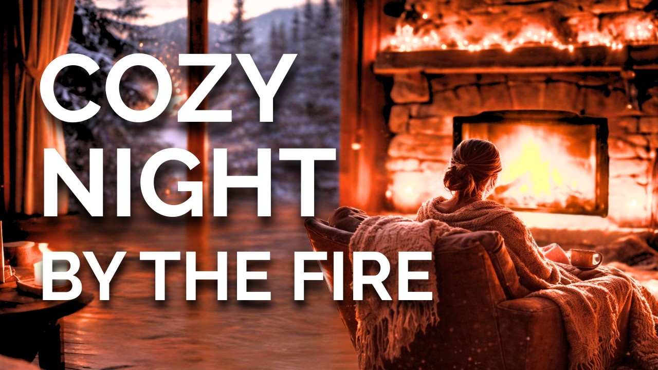 Deep Sleep Meditation by the Fireplace 🔥 Cozy Guided Relaxation for Anxiety & Calm 🔥 Soft Spoken