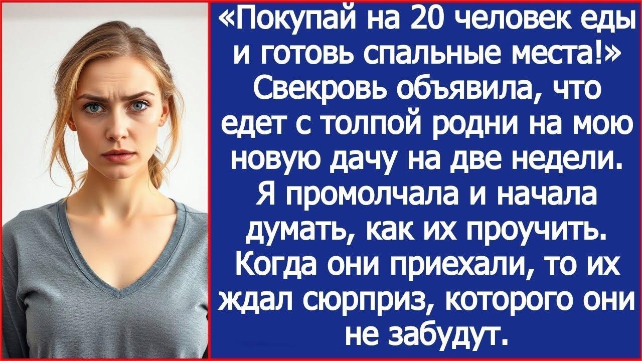 «Покупай на 20 человек еды и готовь спальные места!» Свекровь объявила, что едет на мою новую д