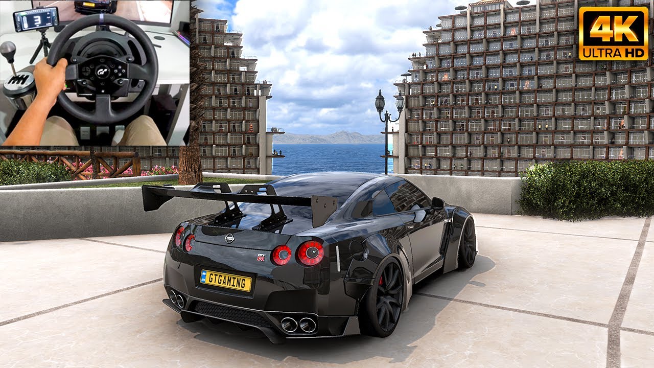 Nissan GTR R35 (Widebody) | Forza Horizon 5 | Thrustmaster T300RS gameplay