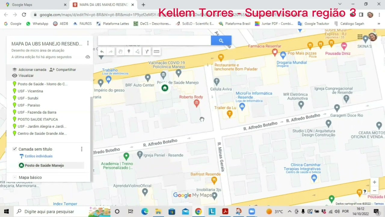 Como criar mapa do território (disc 9) usando Google Maps - Proj Saúde com Agente