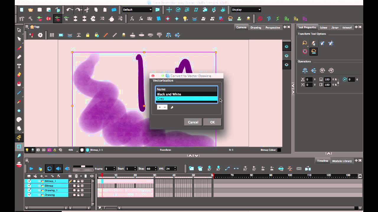 Merging Drawings in Toon Boom Harmony 11
