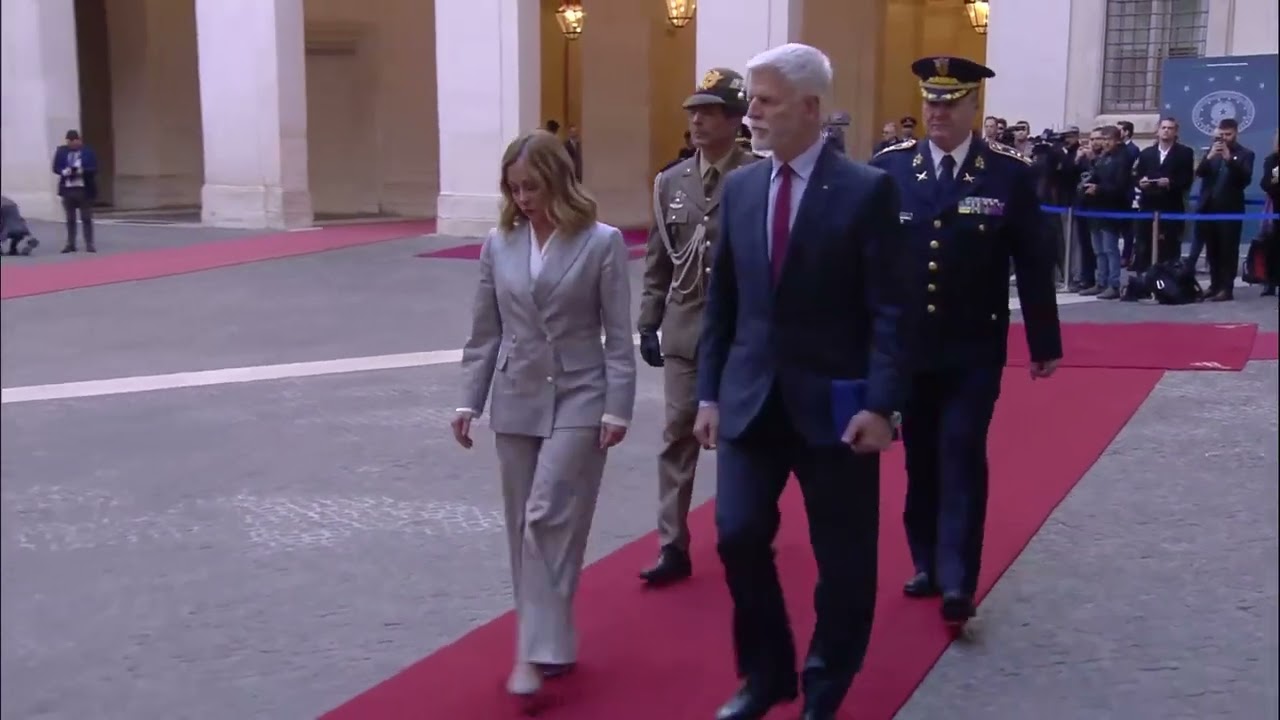 Il Presidente Giorgia Meloni incontra il Presidente della Repubblica Ceca