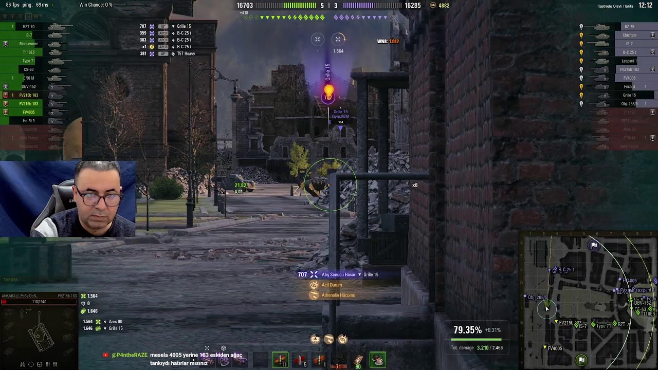 Cap Yapmaya Çalışırken Palet Yiyen Tankçılar  -  World Of Tanks