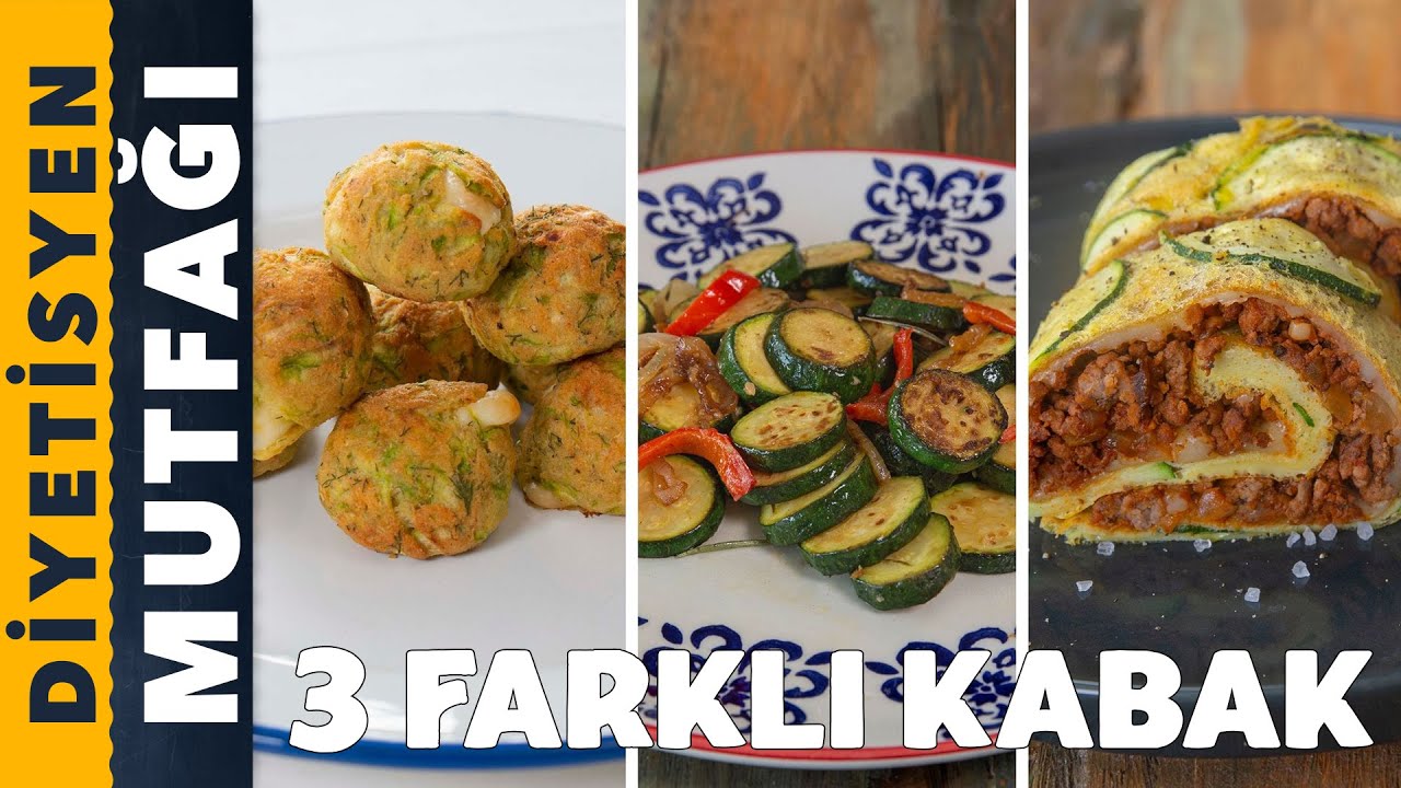 KABAK İLE YAPABİLECEĞİNİZ 3 FARKLI ENFES TARİF | Diyetisyen Mutfağı
