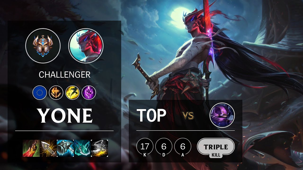 Yone Top vs Kennen - EUW Challenger Patch 10.16