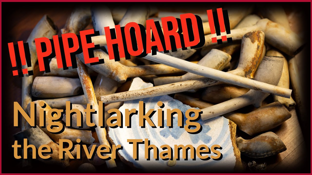Clay Pipe Hoard Mudlarking the Thames at Night
