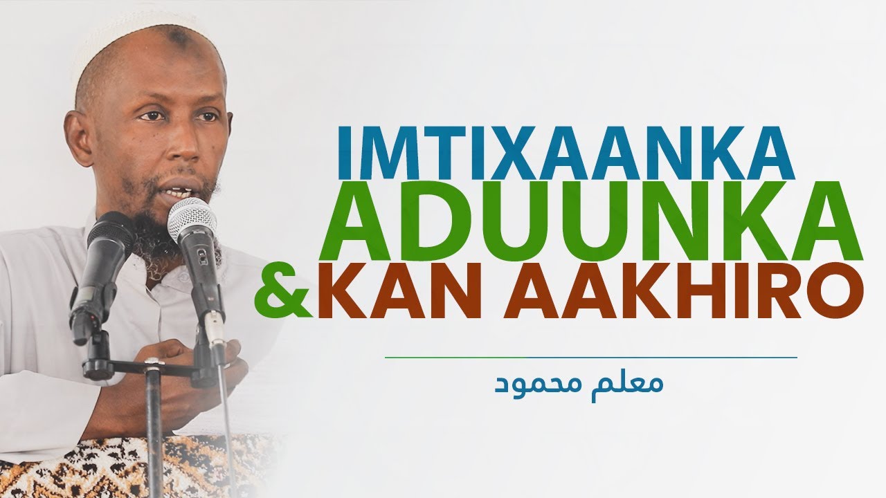 FARQIGA UDHAXEEYA IMTIXAANKA ADUUNKA IYO MIDKA AAKHIRO | MACALIN MAXAMUUD