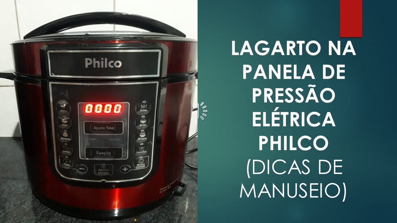 Lagarto na panela de pressão elétrica Philco - 6 litros