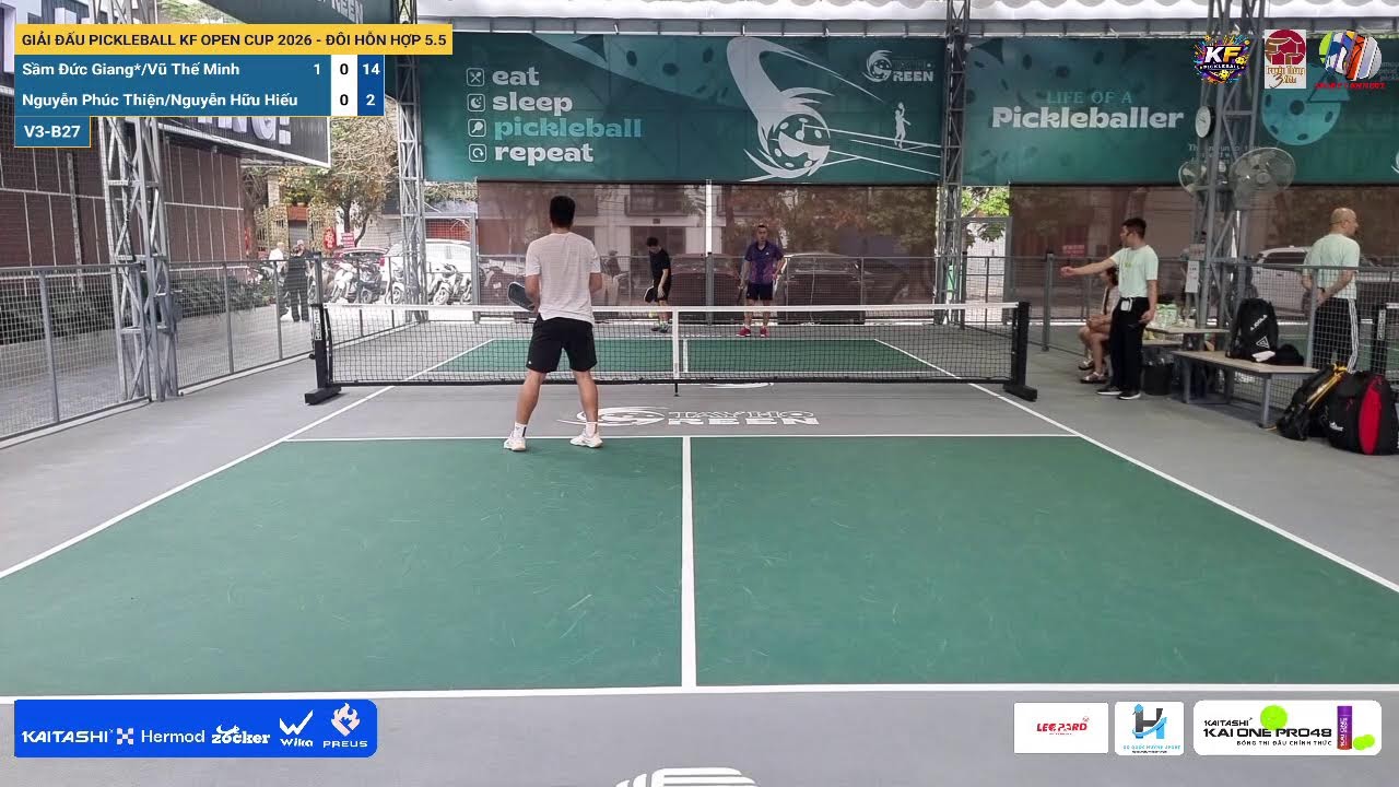 LIVE | GIẢI ĐẤU PICKLEBALL KF OPEN CUP 2026 - ĐÔI HỖN HỢP 5.5 | V3-B27