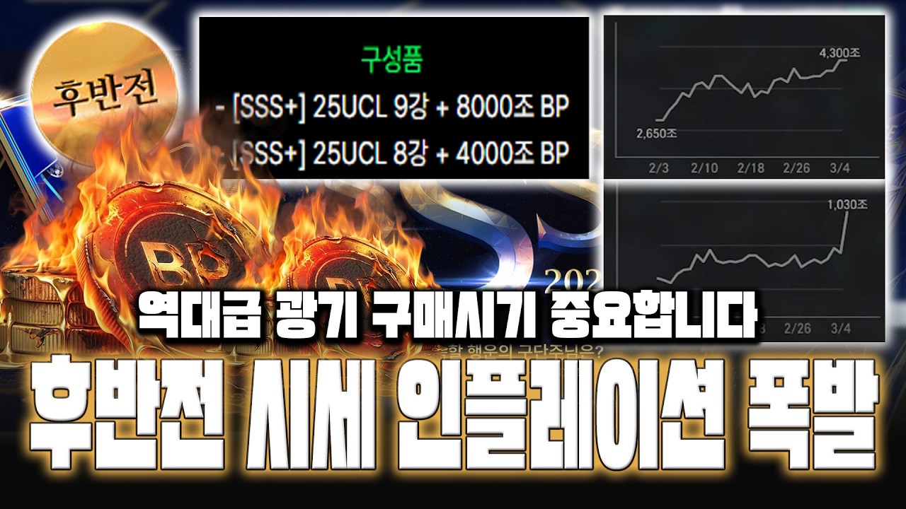 피파4 시세 후반전 인플레이션 역대급 광기 구매는? 총 정리