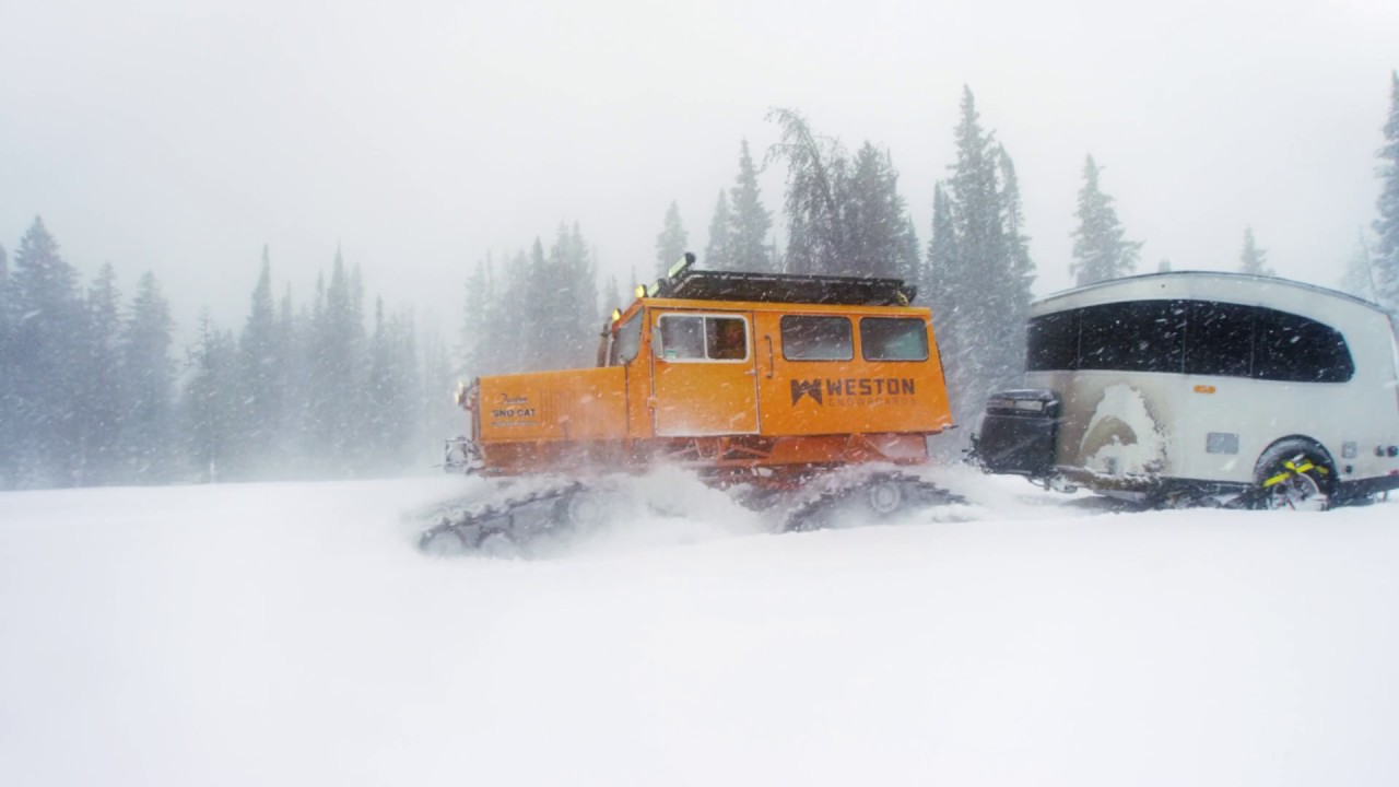 An Unlikely Pairing: Airstream Basecamp® & Tucker Sno-cat®