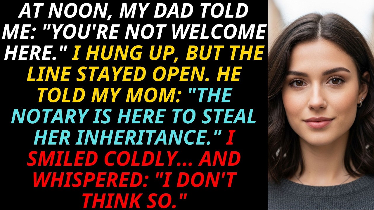 Dad Said,“You’re Not Welcome”—I Overheard Him Plot To Steal My Inheritance And Whispered “Not Today”