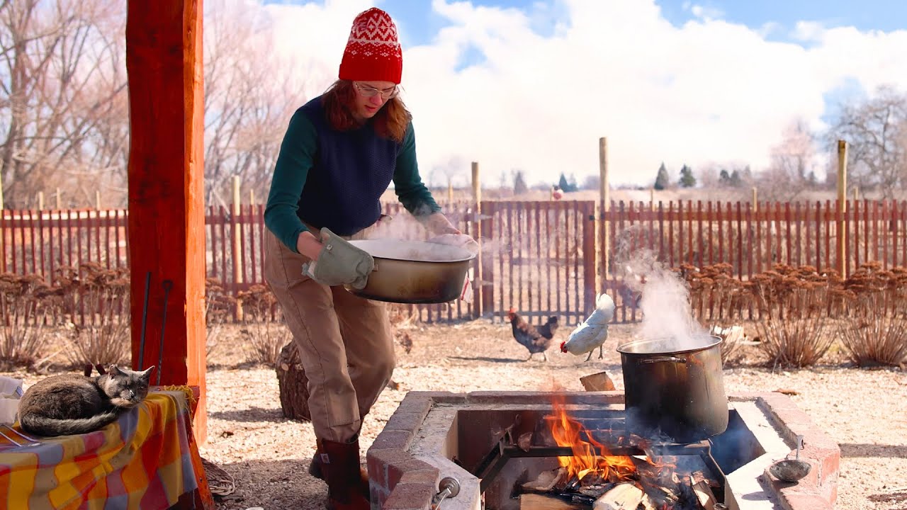 Slow Winter Days in the Country: Making Maple Syrup From Scratch 🍁 Banana Cream Pie 🥧 Cooking ASMR