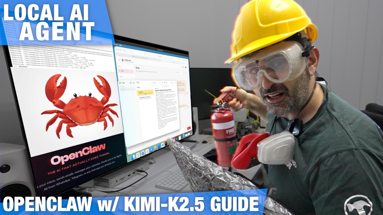 How to SAFELY Run OpenClaw with Kimi-K2.5 & LOCAL AI ⚡ (aka Clawdbot)