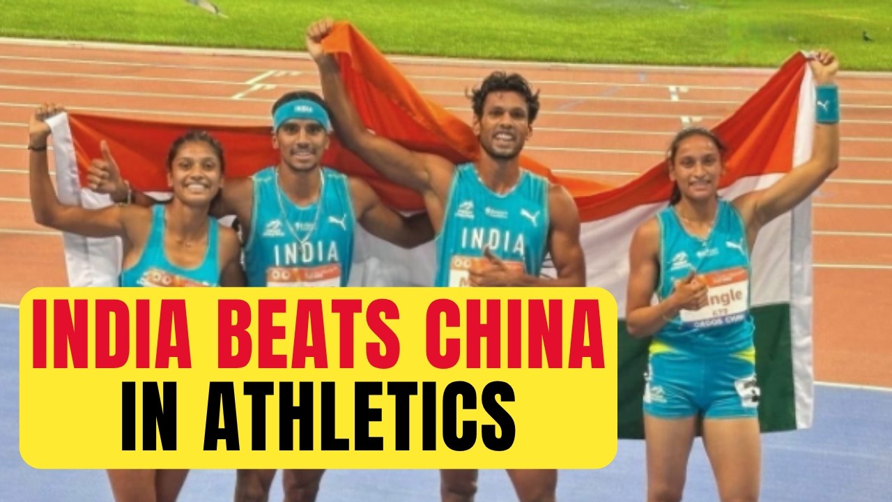 India beat China to win Historic Mixed 4x400m Team Gold in Asian Relay Championships