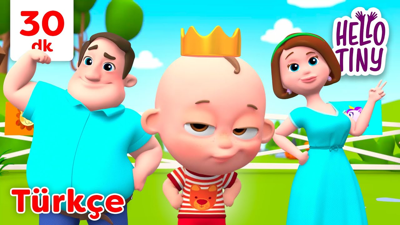 Yarışma şarkısı 🤼‍♀️👑 | Bebekler için şarkılar | Hello Tiny Türkçe