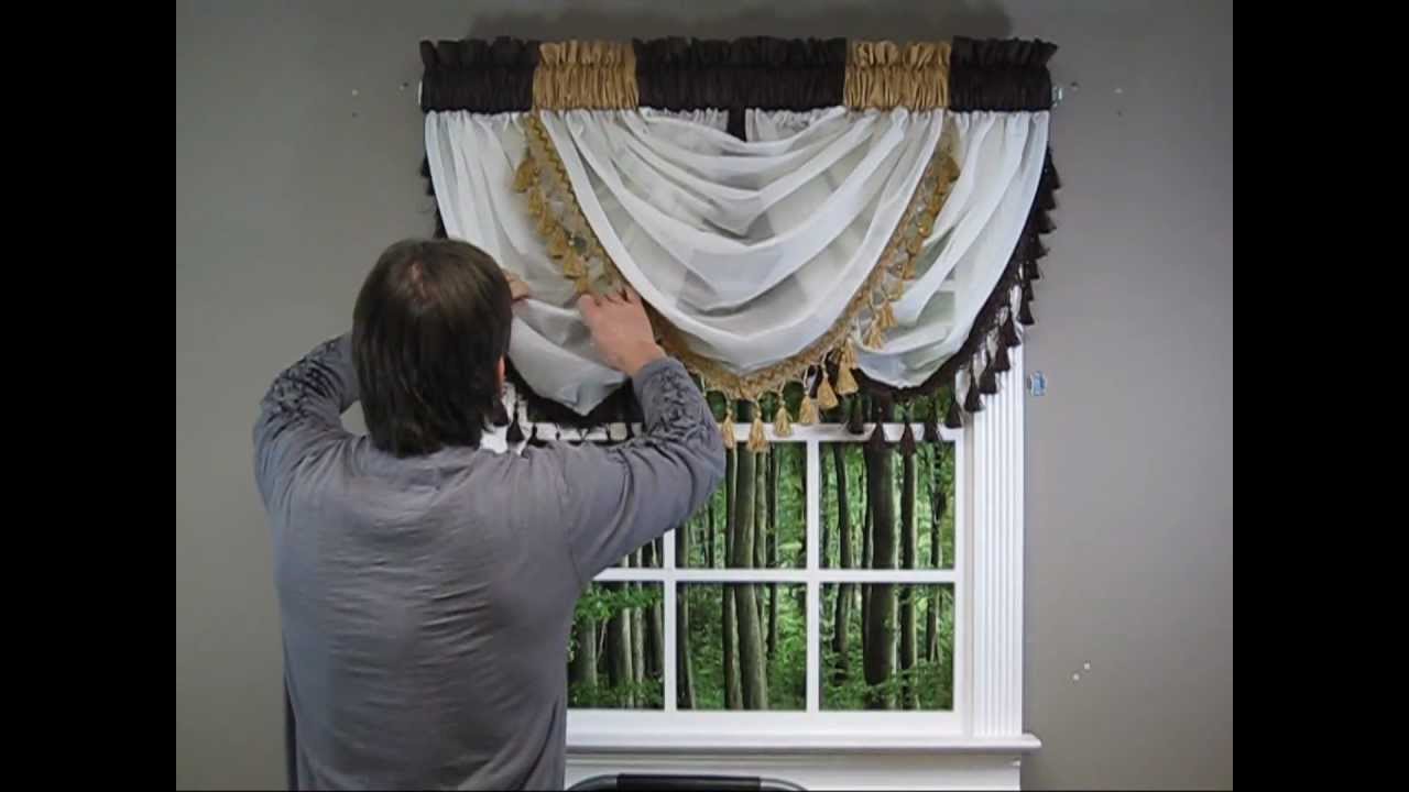 Waterfall Valance - How to Hang