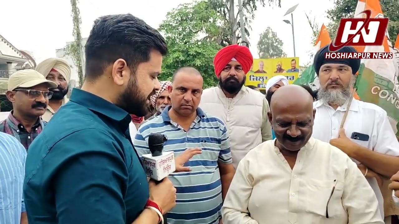 ਹੁਸ਼ਿਆਰਪੁਰ 'ਚ ਪਵਨ ਆਦੀਆ ਨੇ ਸਾਥੀਆਂ ਨਾਲ ਘੇਰਿਆ ਮੰਤਰੀ ਡਾ. ਰਵਜੋਤ ਦਾ ਦਫਤਰ, ਝਾੜੂ ਵਾਲੇ ਸਿਰੇ ਦੇ ਠੱਗ ਪਵਨ ਆਦੀਆ