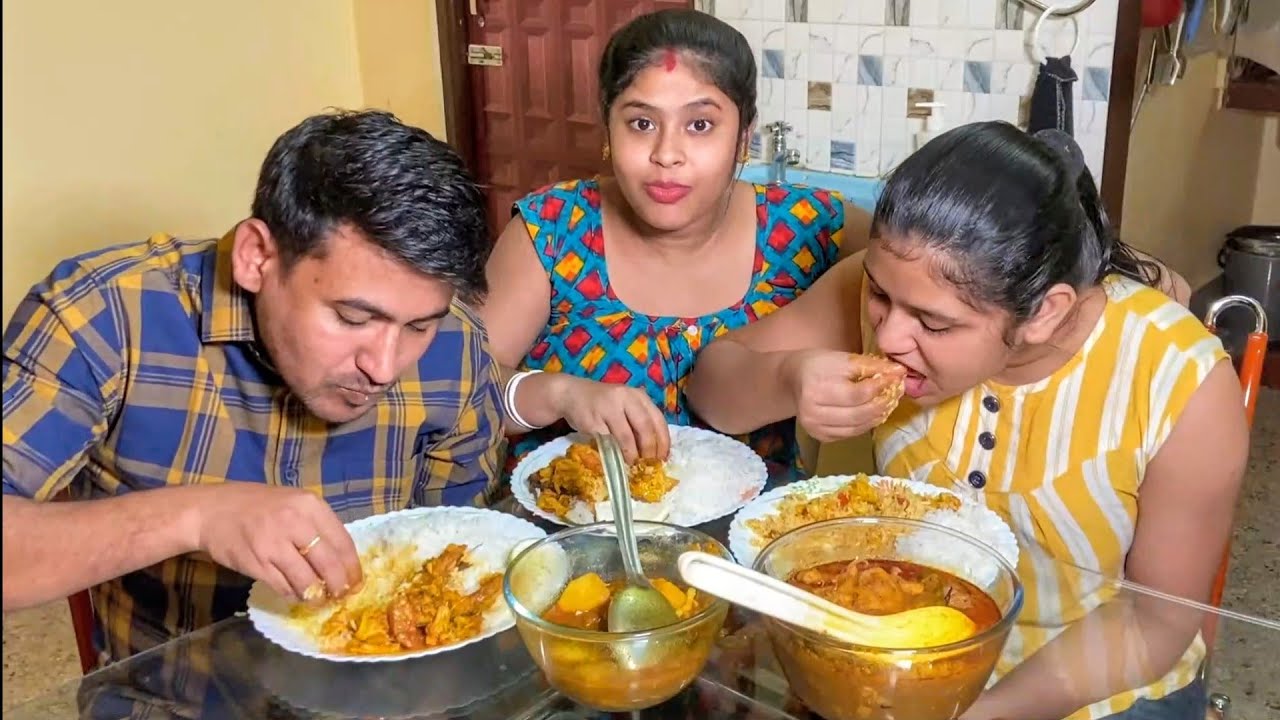 Daily Vlog Chicken Curry Fish Curry Rice Challenge