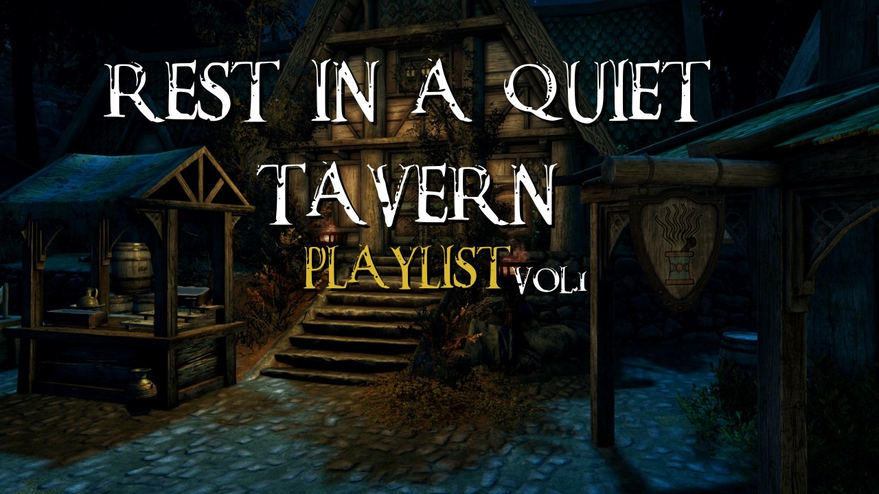 you found a quiet tavern in the snowstorm… (fantasy Skyrim tavern ambience) — vol. 1