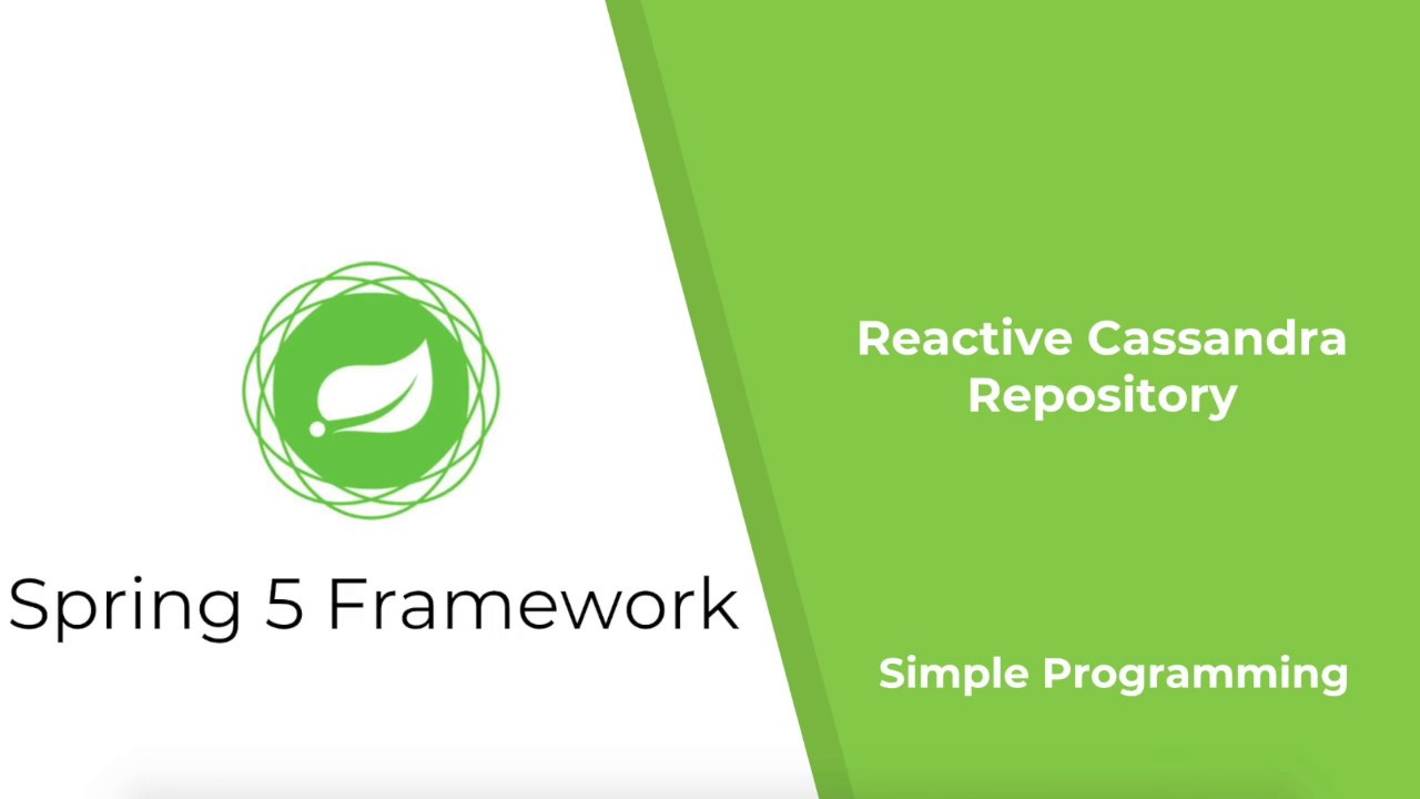 Spring 5 Webflux Framework | Reactive Cassandra Repository | Simple Programming