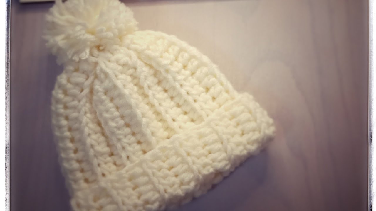 اسهل واسرع طاقية كروشية للمبتدئين how to crochet easy and fast hat for beginners