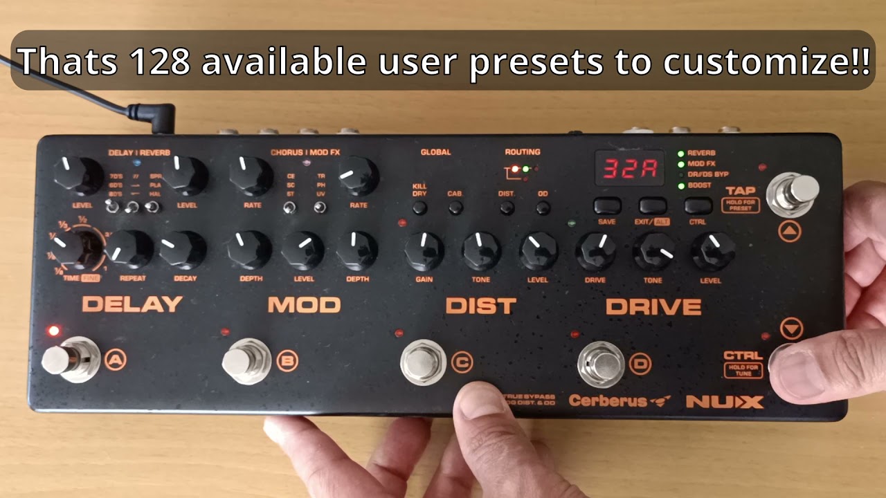 Analog style multi FX pedal under $500!! - NUX Cerberus (Part 1)
