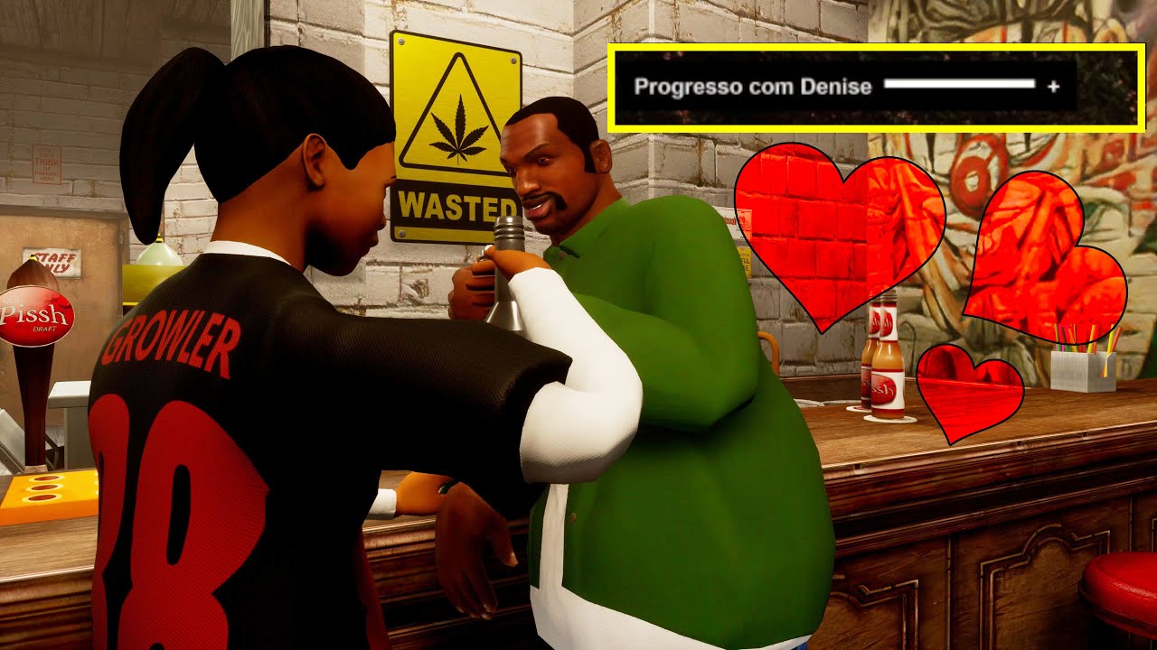 O que ACONTECE se voce atingir 100% com primeria NAMORADA do CJ? GTA TRILOGY / SAN ANDREAS
