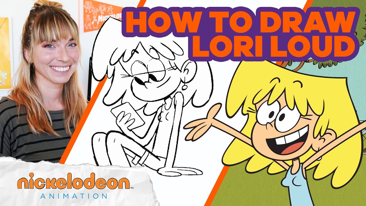 How to Draw Lori Loud ✍️ | Draw Along w/ Jordan Rosato 🎨 | The Loud House