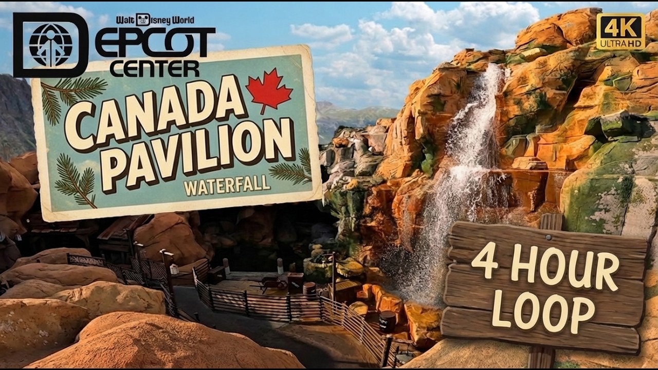 EPCOT Background Ambience // Canadian Waterfall