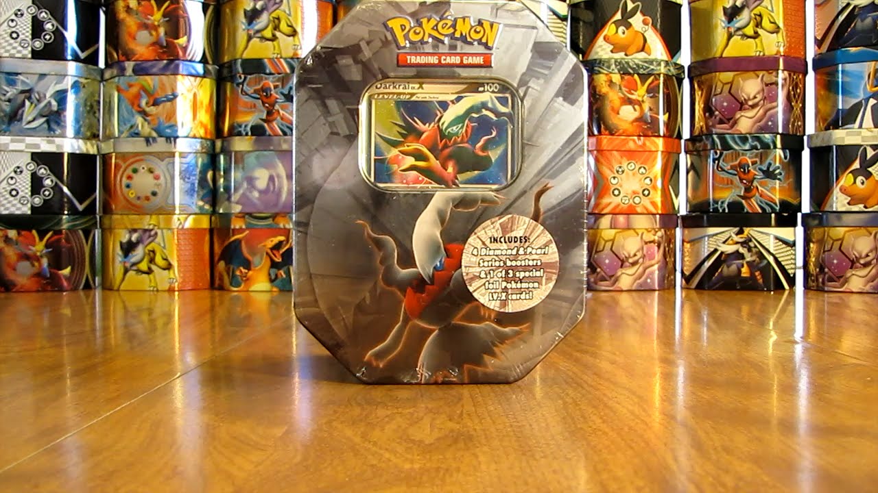 Pokemon Darkrai Lv. X Tin Opening