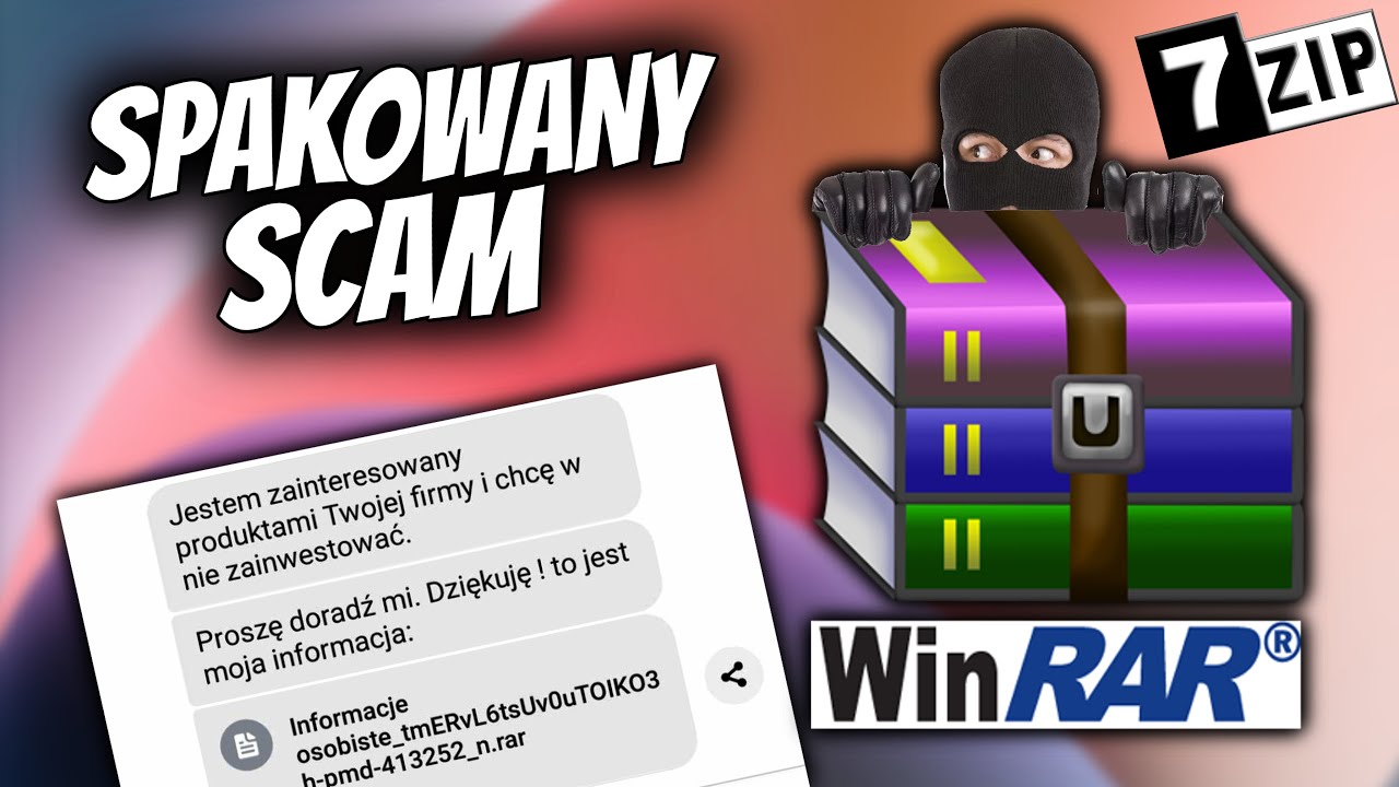 SPAKOWANY SCAM - LUKA W WinRAR i 7zip - SPRAWDŹ SWOJĄ WERSJĘ - OSZUSTWO