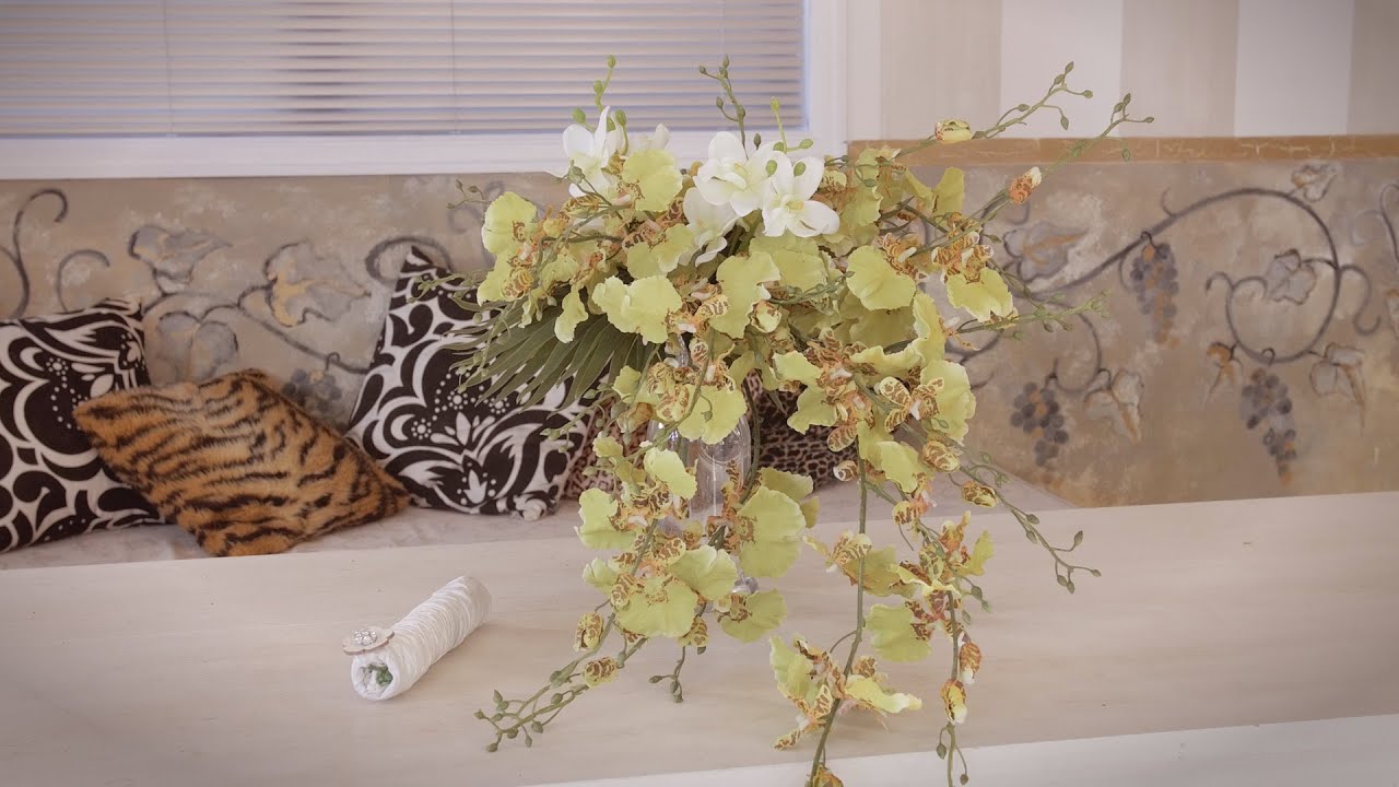 Tropical Orchid Trailing Bouquet Floristry Tutorial