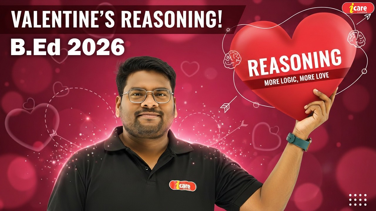 BED 2026 | MOST IMP REASONING MCQ | I CARE CLASSES | BY SHREEMANTH SIR