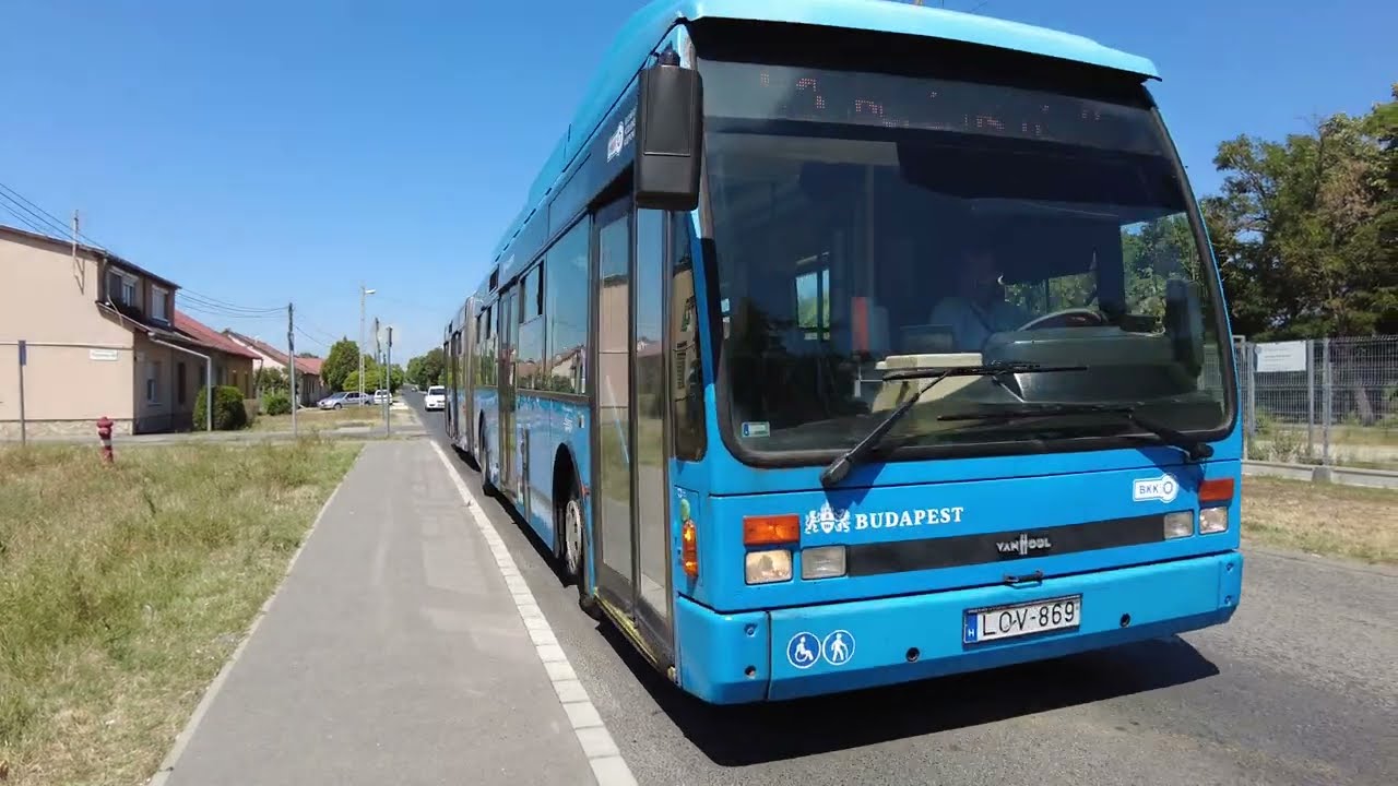 bus ride Nr.54 From Víztorony tér To  Boráros Tér - Budapest [4K HDR]