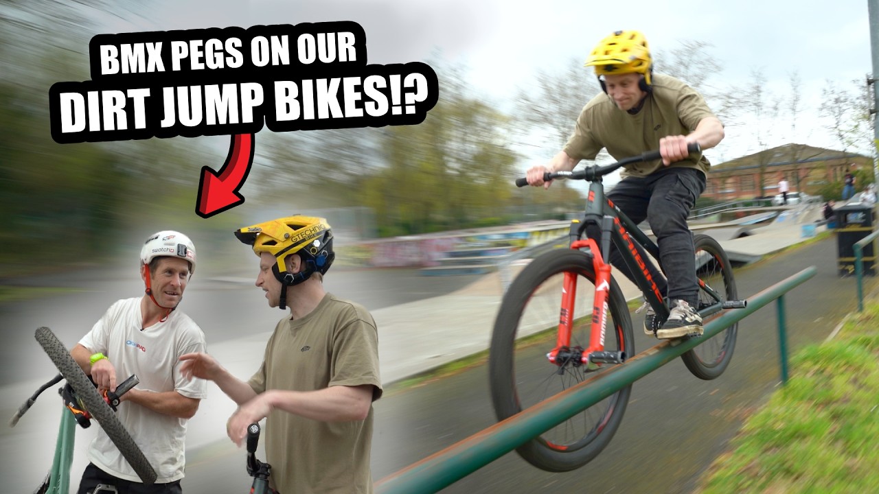 Я поставил пеги от BMX на свой велосипед для дерт-джампинга, и это было невероятно!!